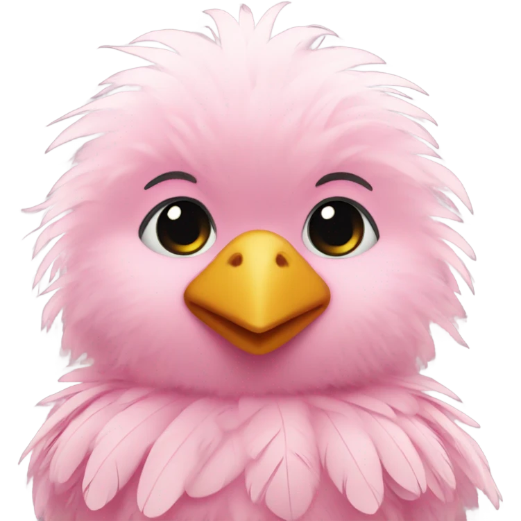 pink colour cute chick emoji
