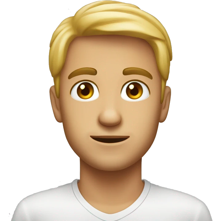 Ragazzo arrabbiato ce indica emoji