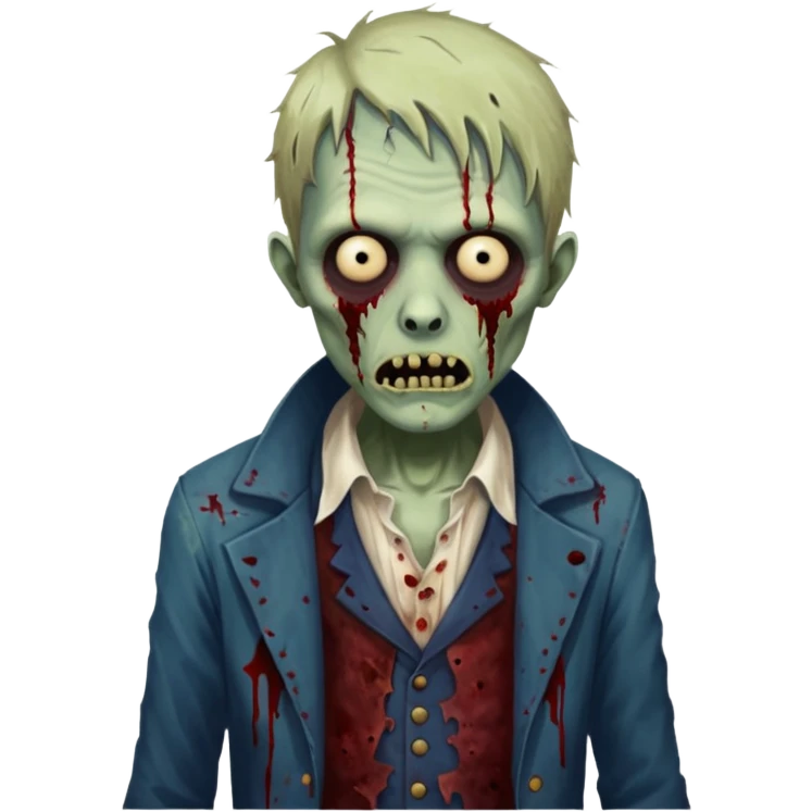 parisian zombie man emoji