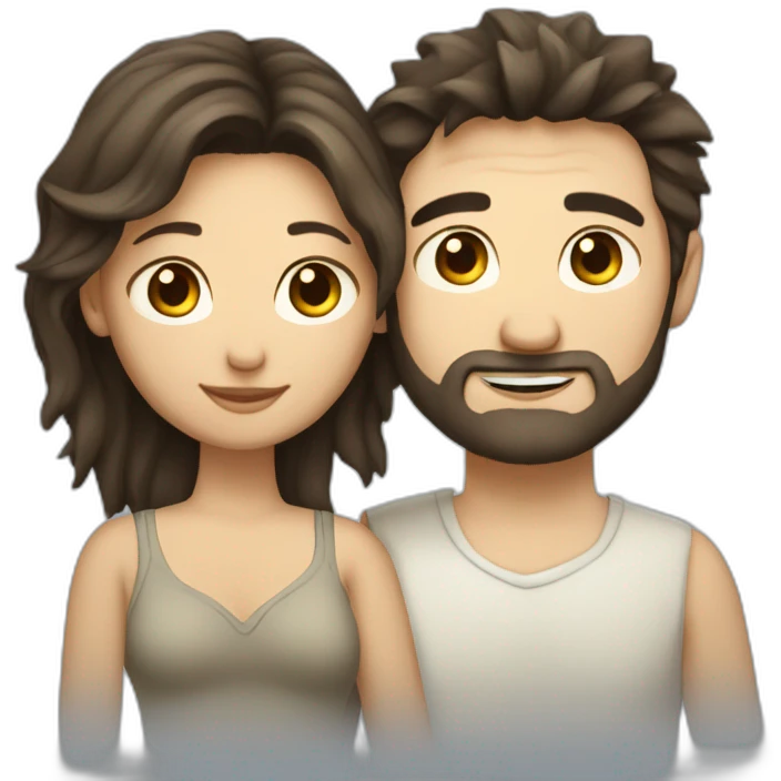 scruffy-brunette-caucasian-man-cuddling-asian-woman emoji