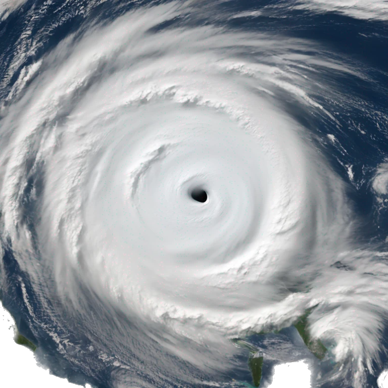 Hurricane from satellite emoji