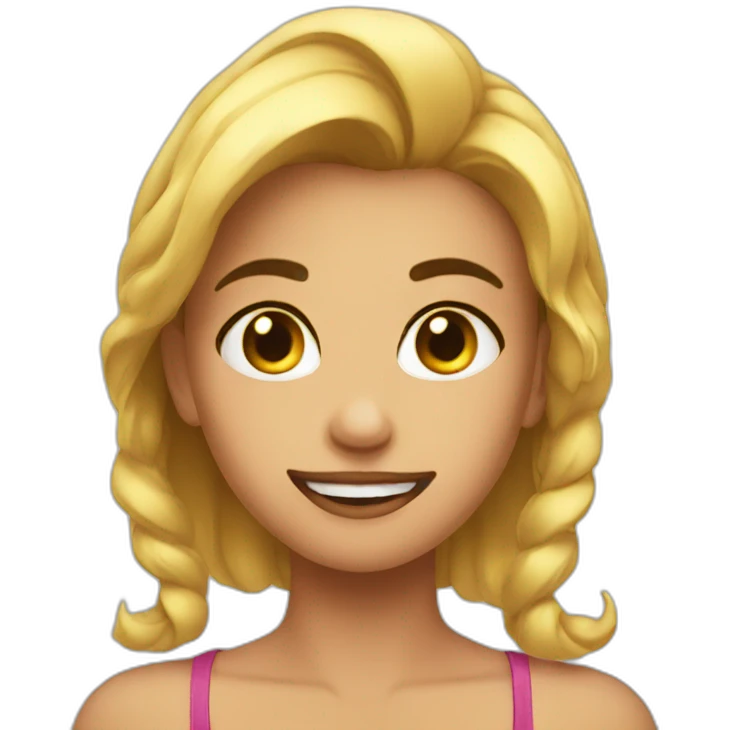 A seducing emoji emoji