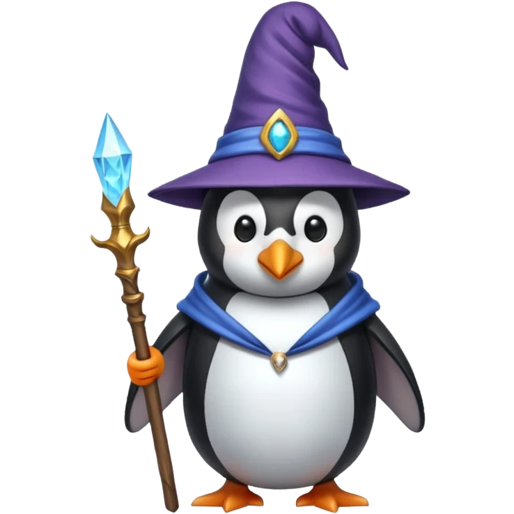 Penguin Wizard emoji