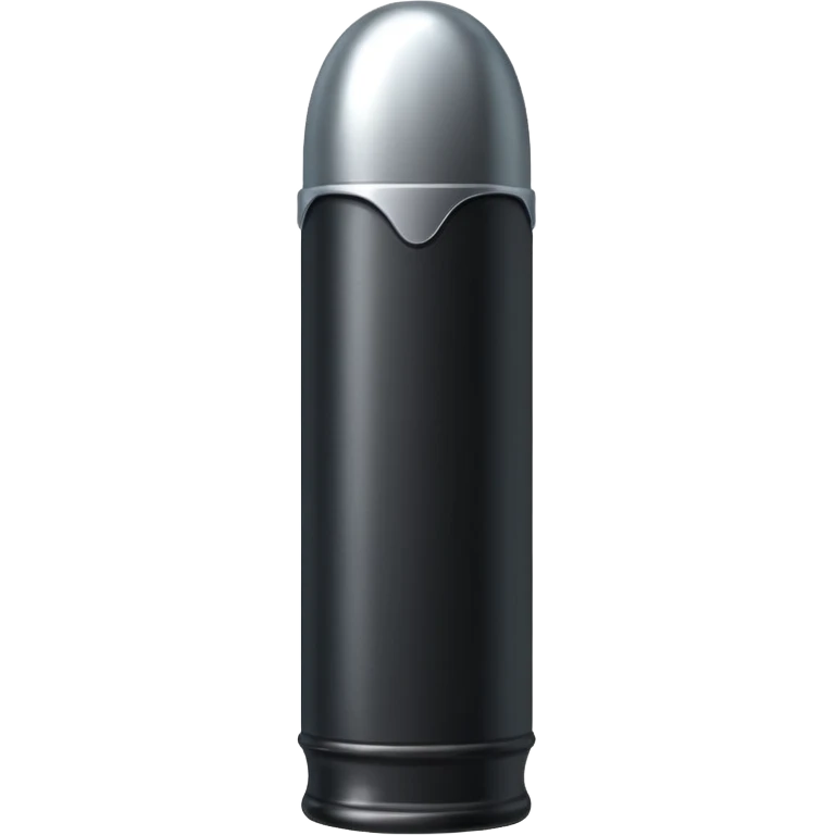 black long bullet metallic emoji