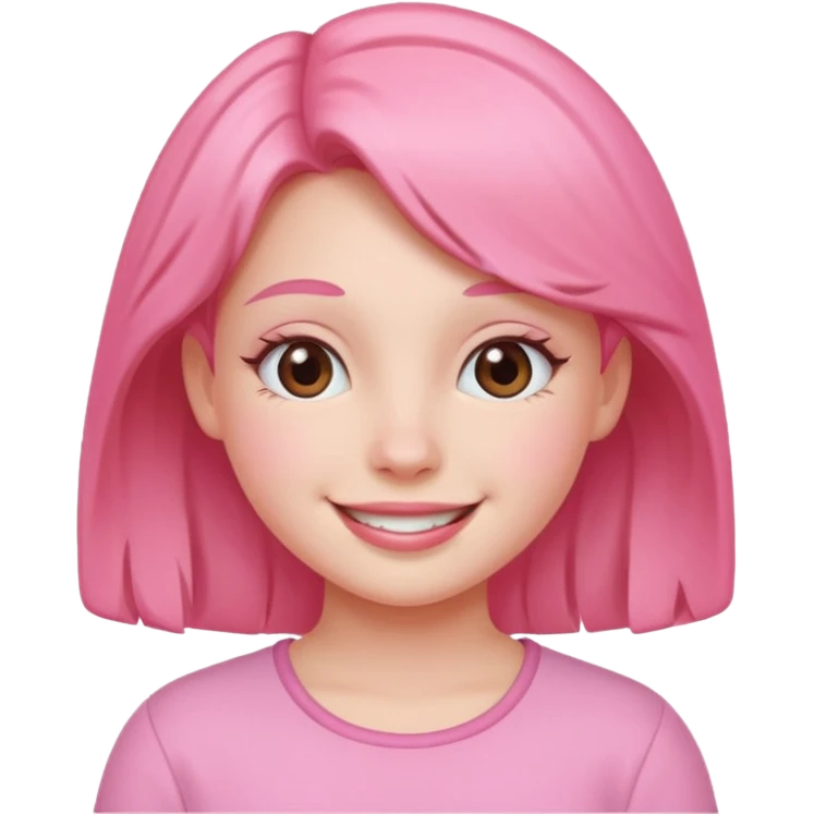 Pink girl emoji