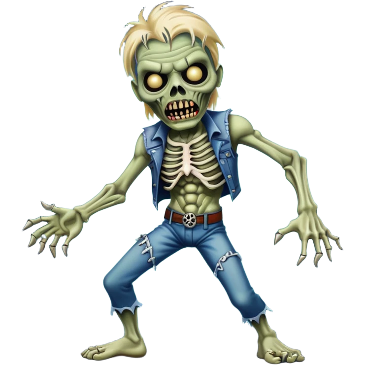 iron maiden zombie eddie glamour sparkle dance emoji