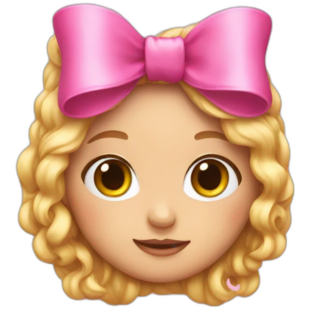 pink bow animated emoji