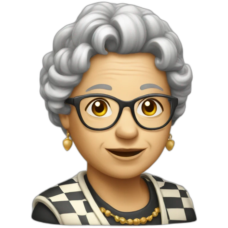 old chess Queen emoji