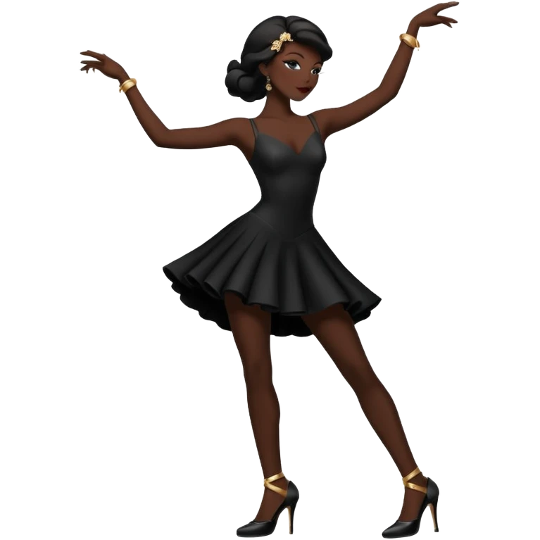 dancing silhouette with high heels emoji