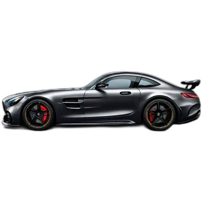 Black Mercedes GT black series emoji