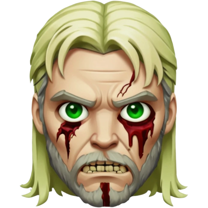 Zombie thor face  emoji