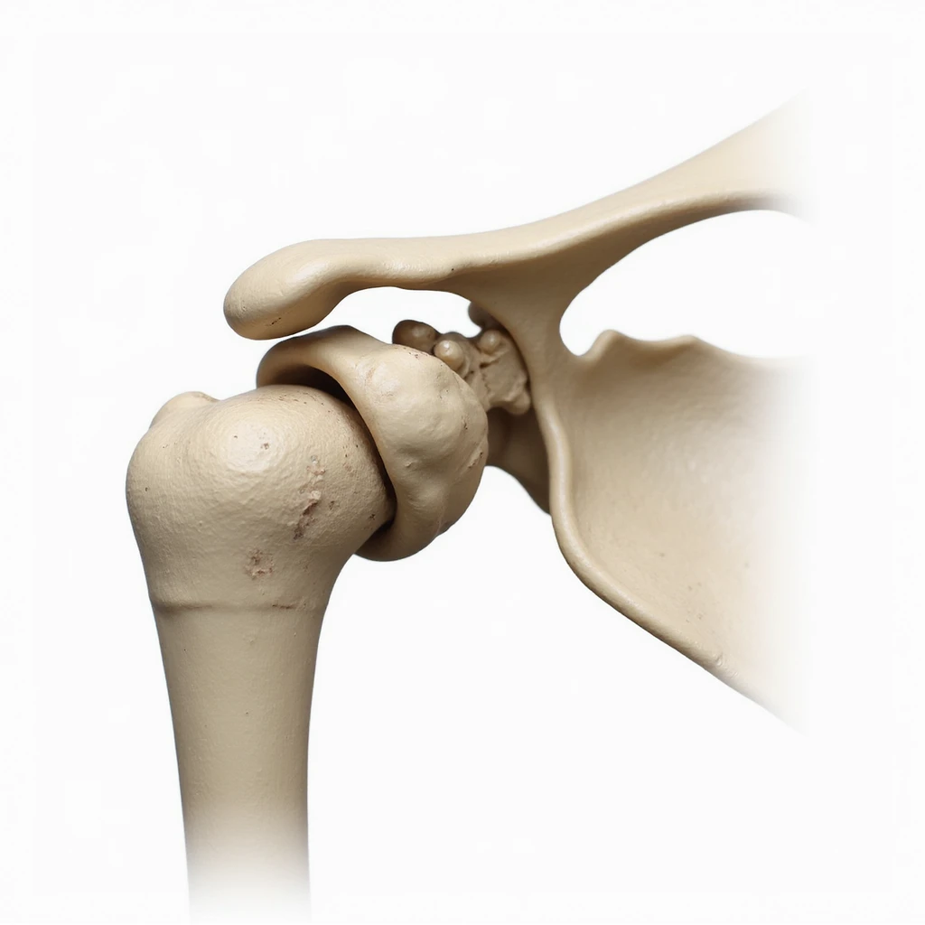 detailed right anatomical scapula, isolated on white background, realistic style, posterior view emoji