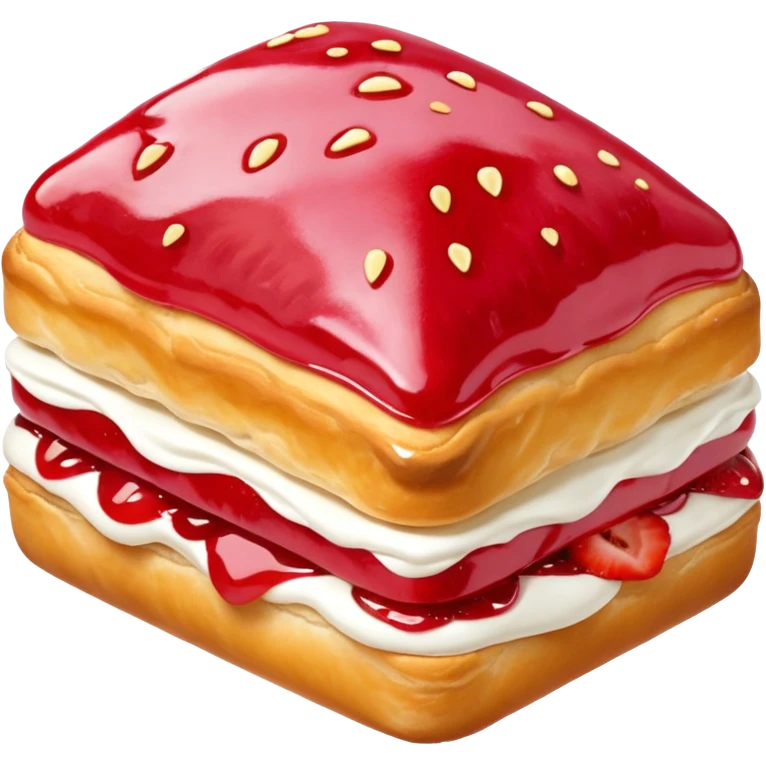 Strawberry Glaze Pastries
 emoji