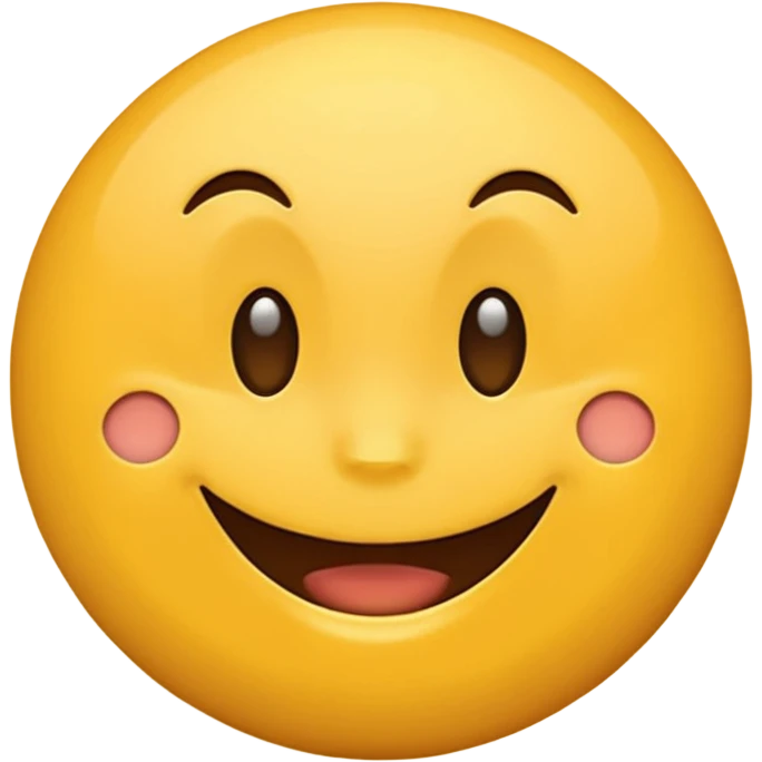 Emoji, yellow round teasing smile emoji