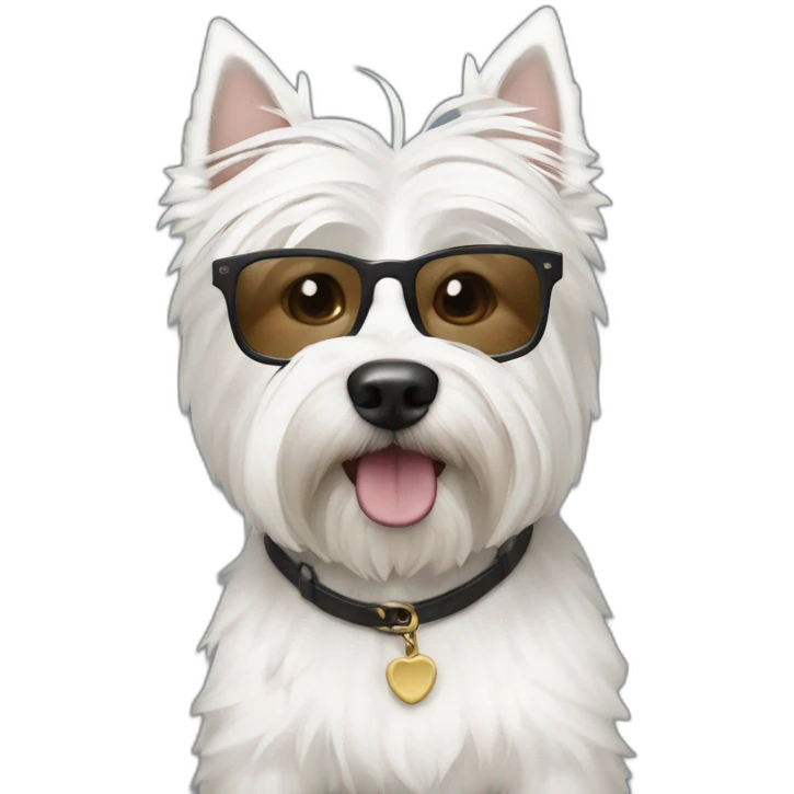 hombre-con-gafas-con-un-perro-westie emoji