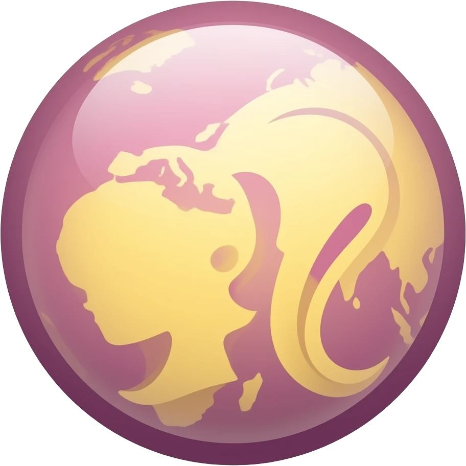 yellow and purple a circular  inspired by Barbie colour palette emoji