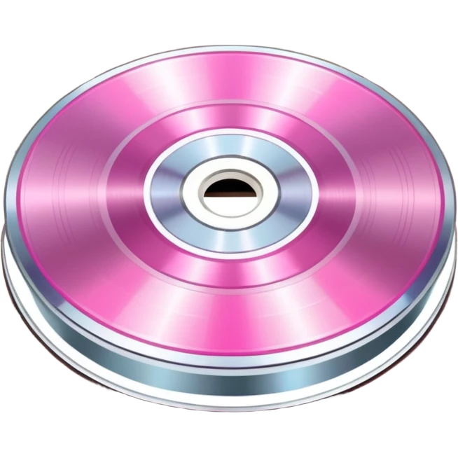 Pink music cd emoji