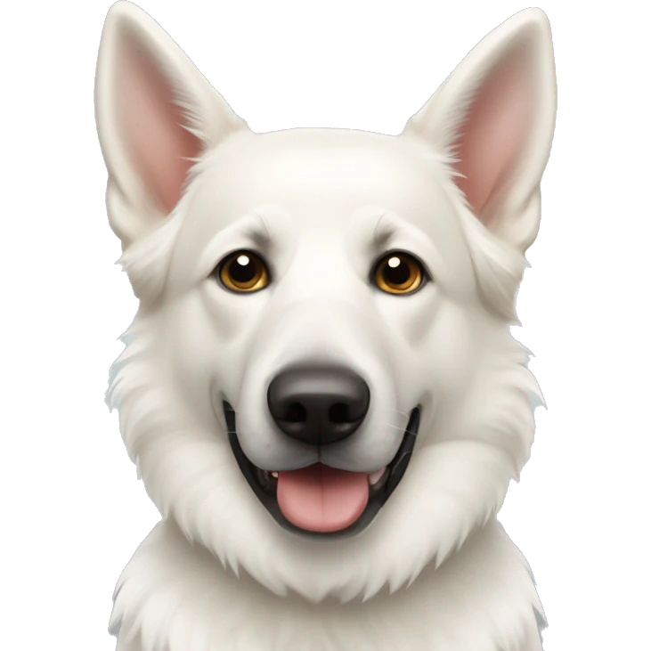 White german shepard  emoji