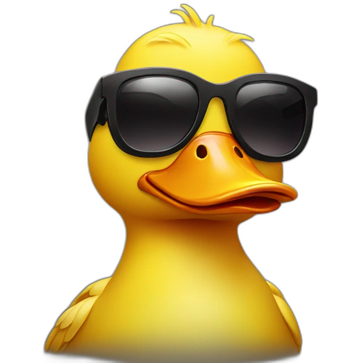 duck with sunglasses emoji