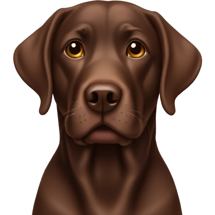 Chocolate lab emoji
