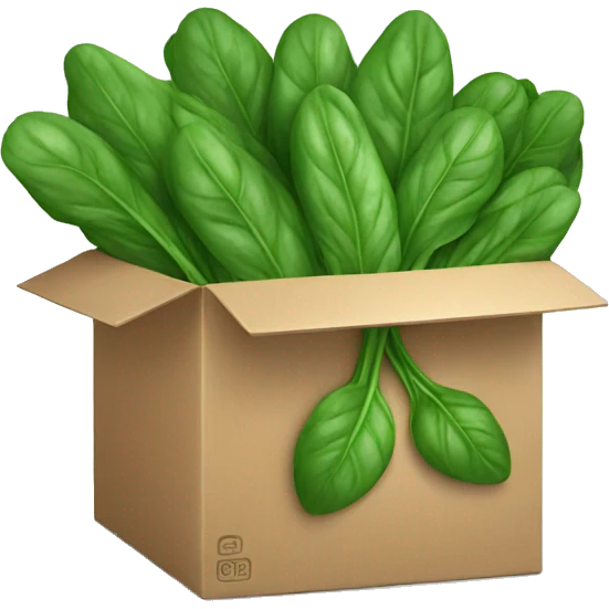 box of spinach  emoji