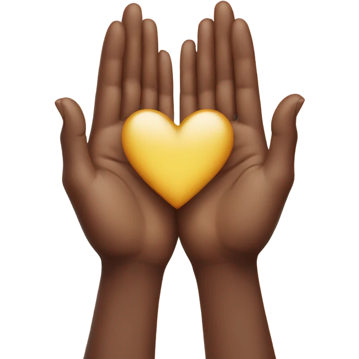heart with prayer hands emoji