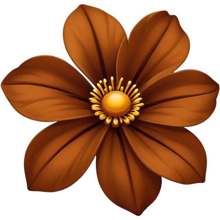brown flower emoji