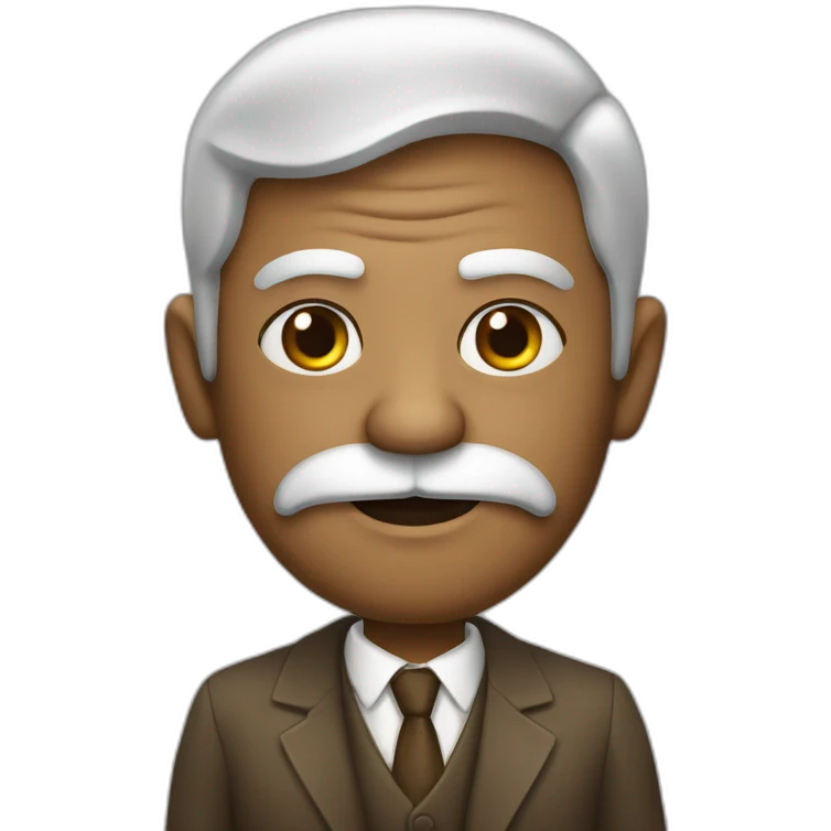 freud com coco na cabeça emoji