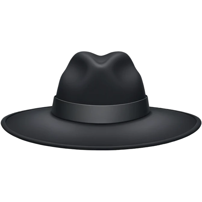 Black hat emoji