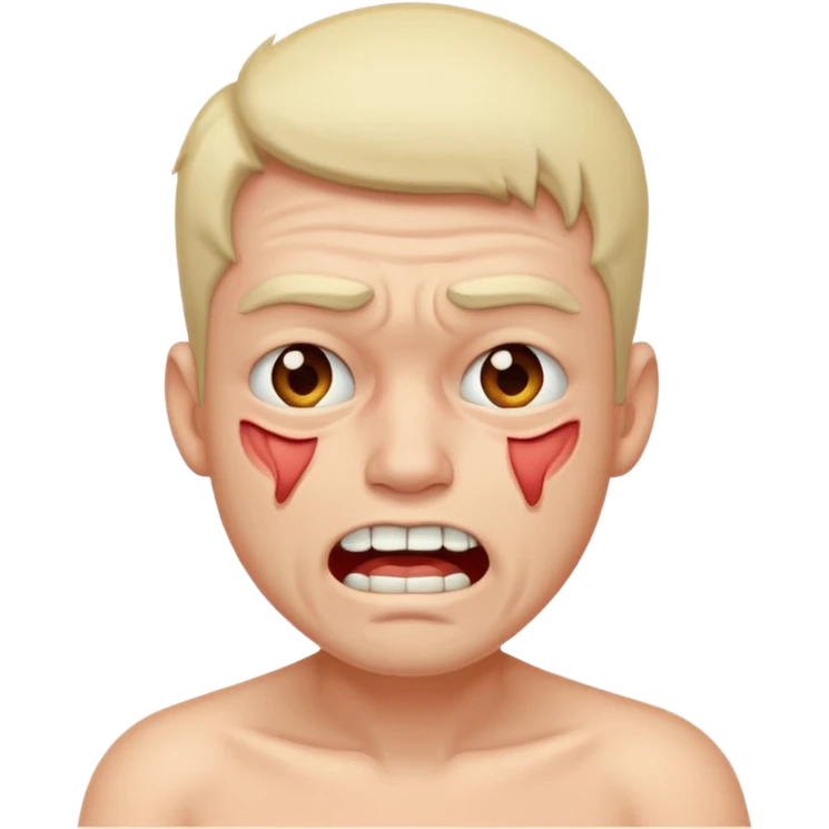 Submissive in pain male emoji
