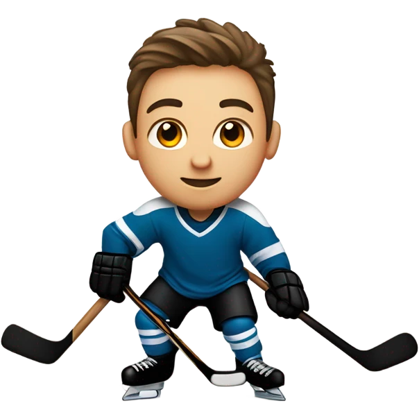 picture of me playing hockey with a message that says hockey birthday Kevin! emoji