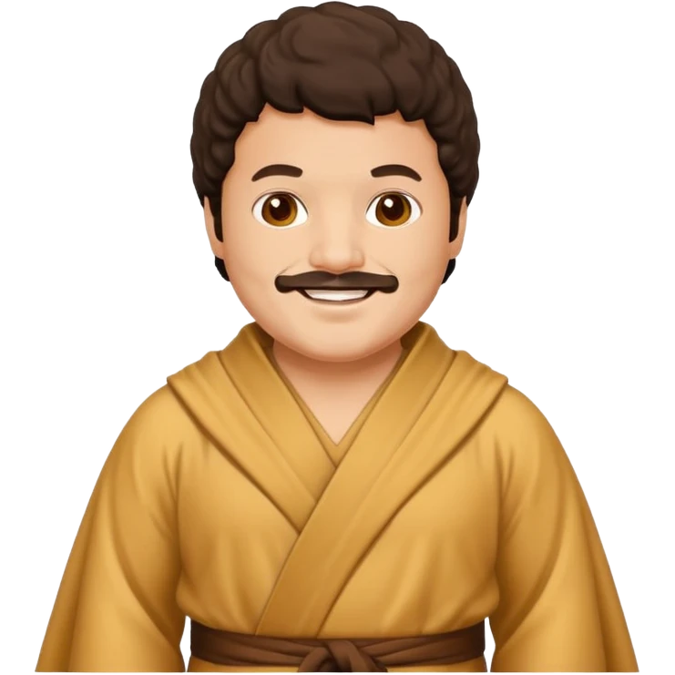 Create a Nacho Libre emoji for a teams chat but make it more original style to the movie emoji