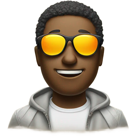 Sun wearing sunglasses emoji