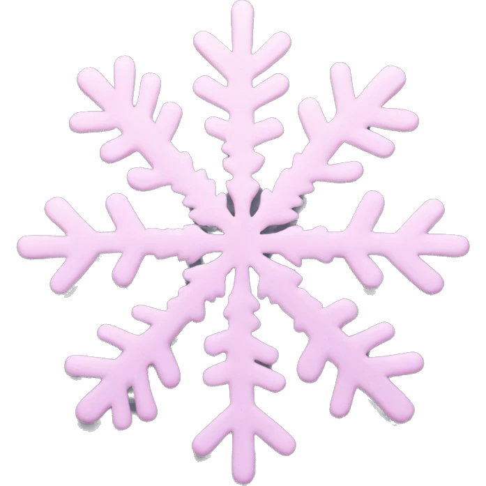 pastel pink snowflake  emoji