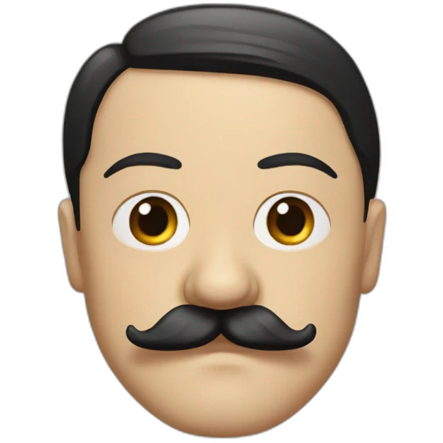 Adolf Hitler's mustache emoji