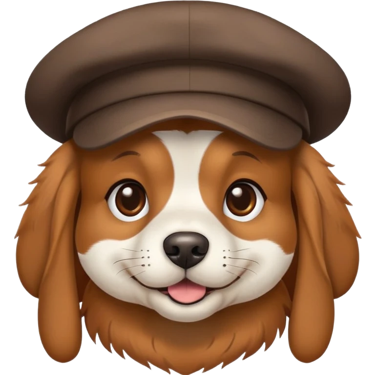 dog with a hat emoji