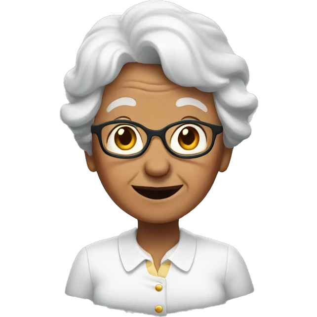 Flying grandma  emoji