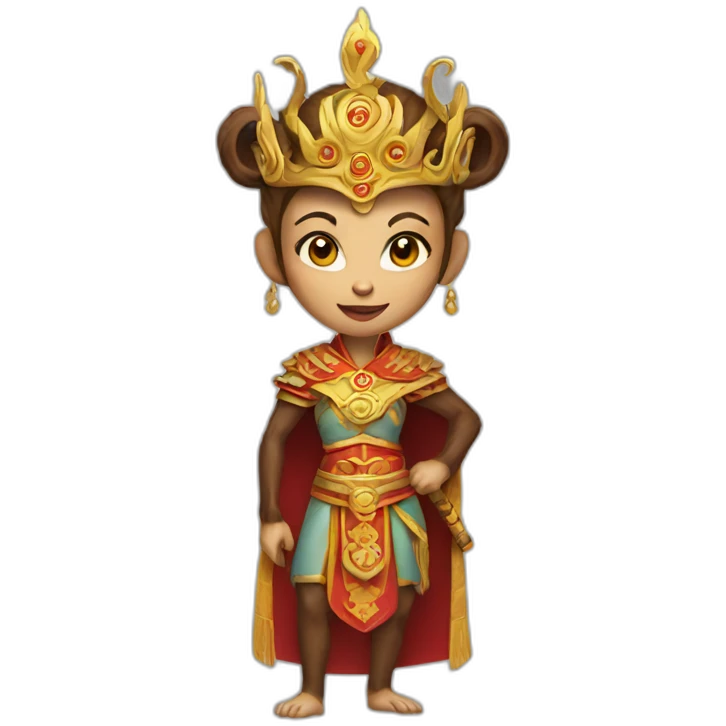 female MONKEY KING emoji