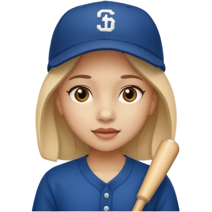 baseball hatted girl emoji