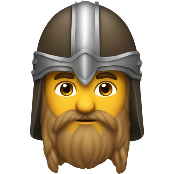 gimli with helmet emoji