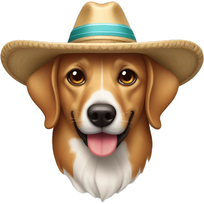 Perro salchicha con sombrero de marinero emoji