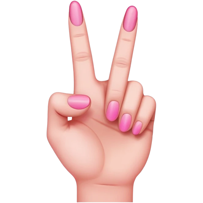 pink middle finger emoji