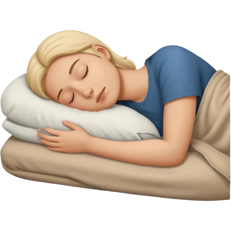 person sleeping on their side, minimal details emoji