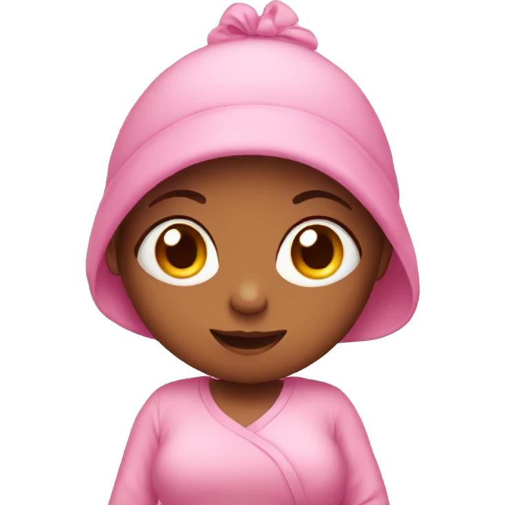 pregnant pink baby emoji