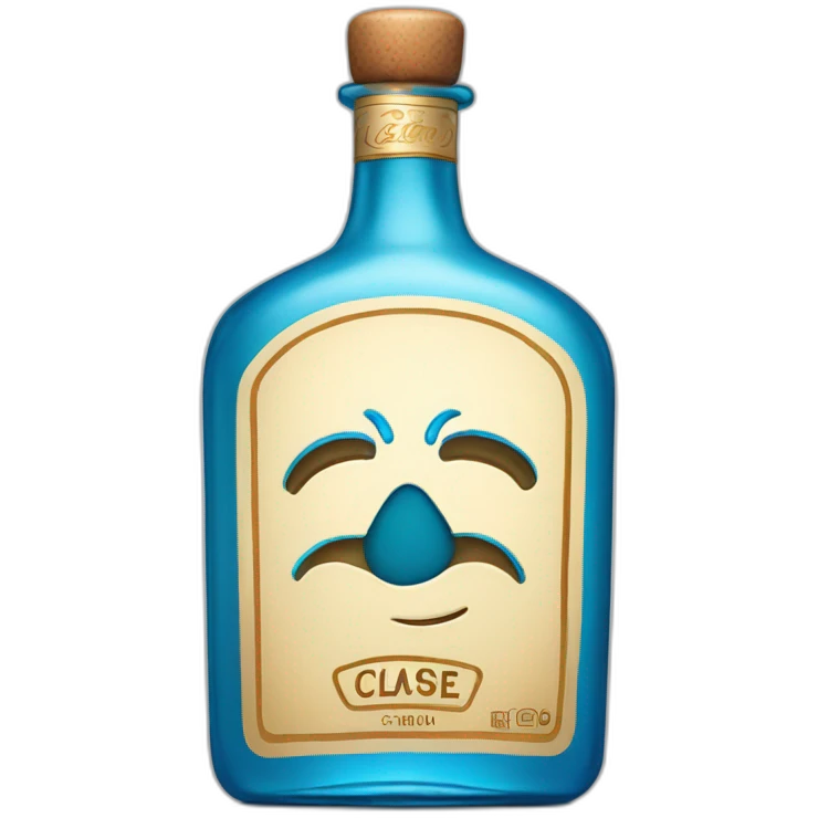 Bottle of clase azul tequila emoji