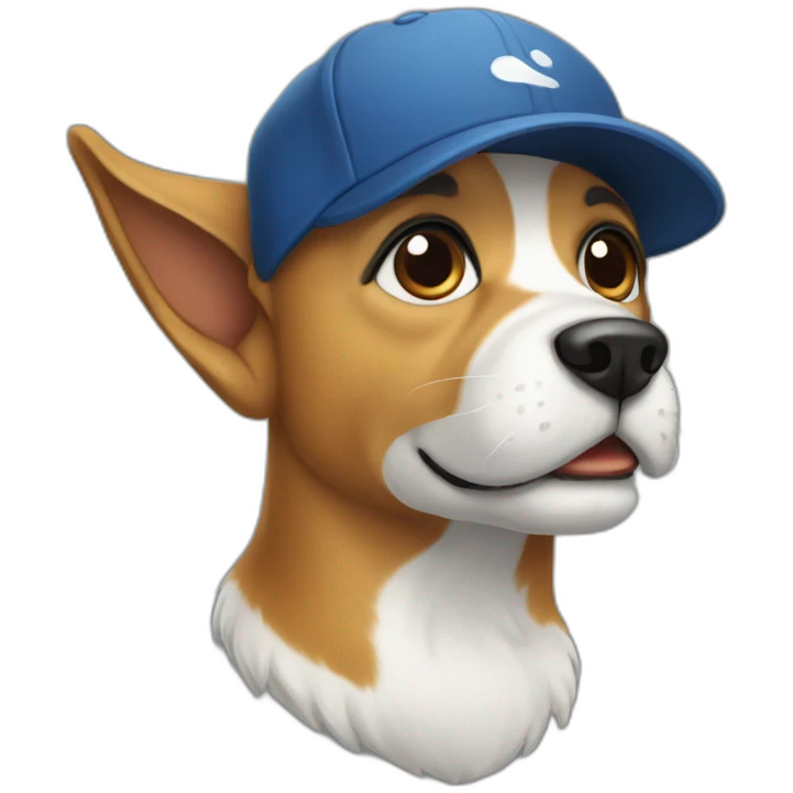 dog cap emoji
