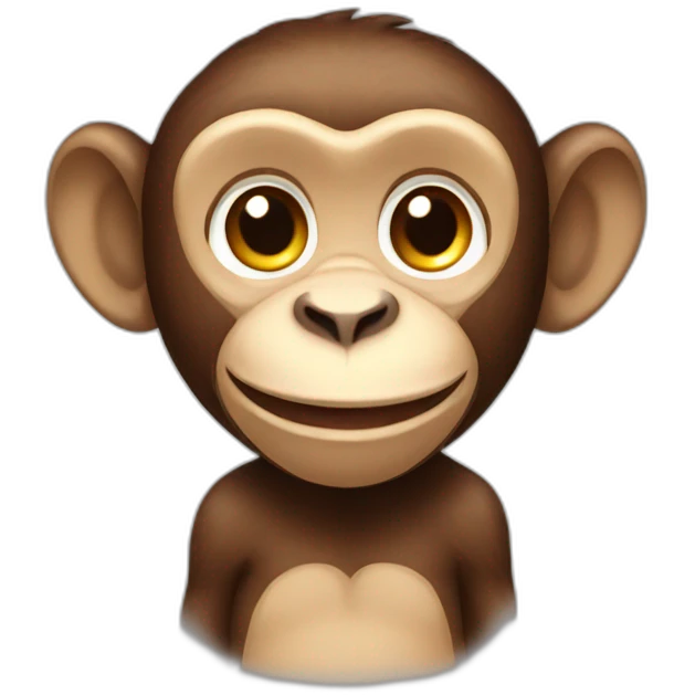 Smiling monkey emoji