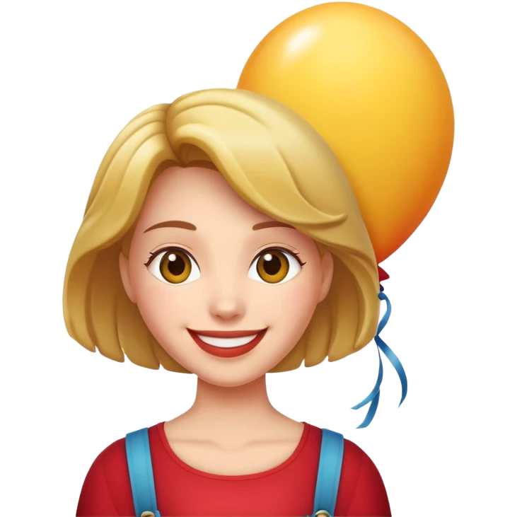 balloon shaped woman emoji