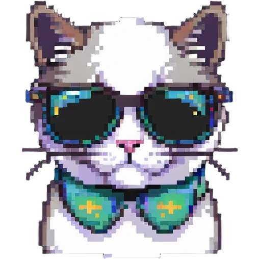 cat wearing sunglasses emoji