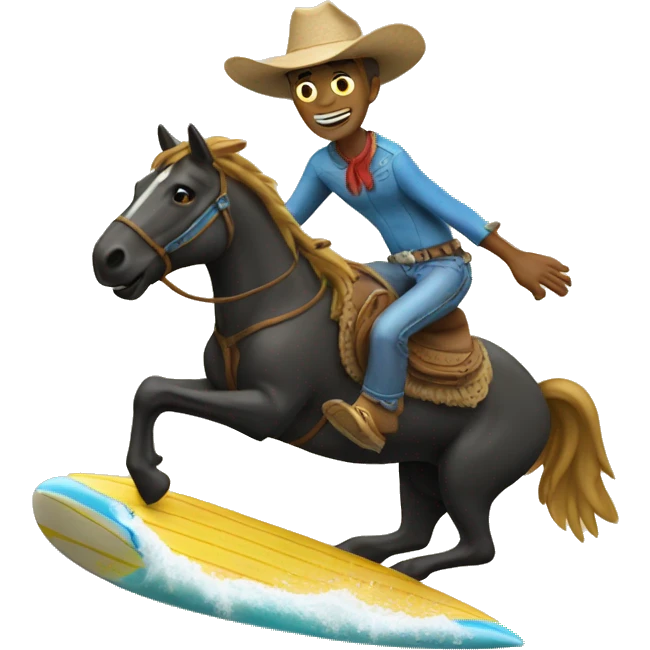 Surfing Cowboy emoji